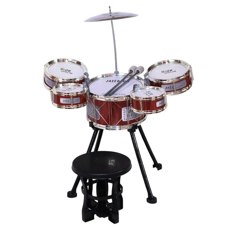 Bateria Musical Com Luz E Banco - Castela