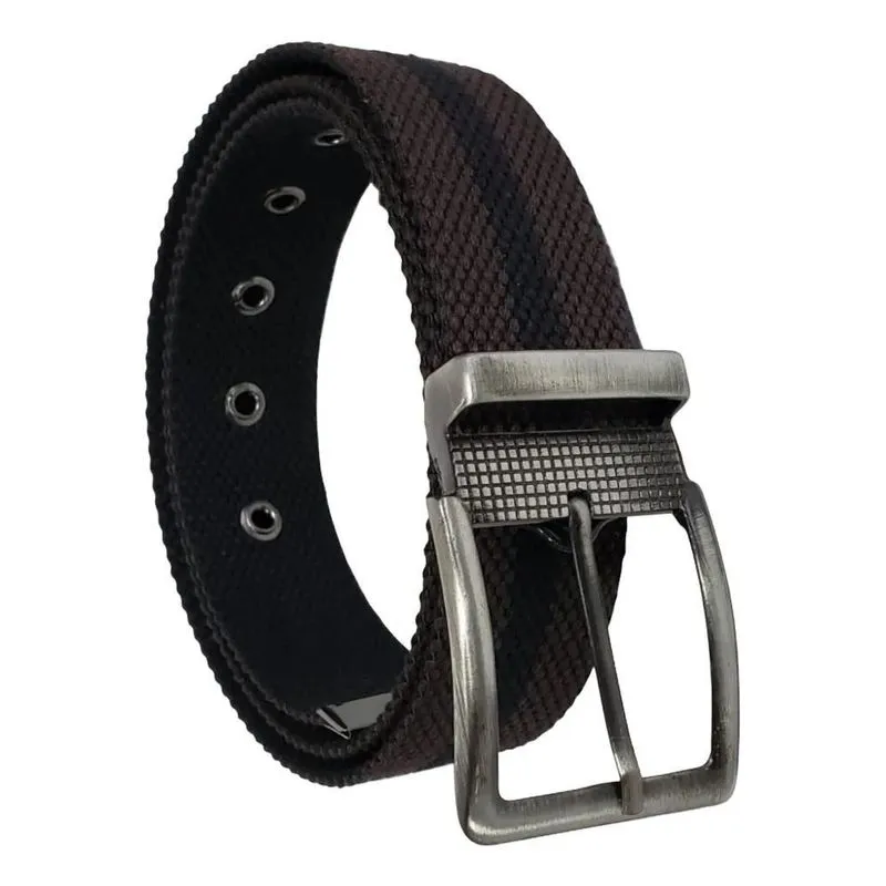 Cinto Masculino Lona Dupla Face Sport Casual Ajustável