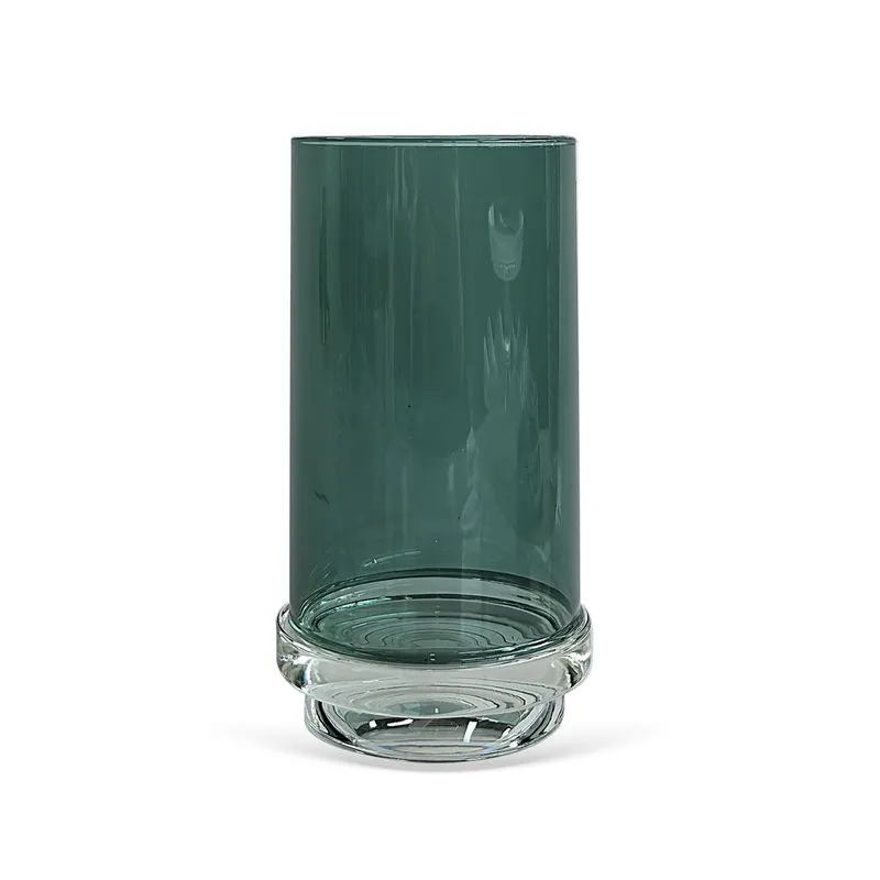 Cj De Copos Em Vidro Com Base Cristal Verde 520Ml 6Pcs