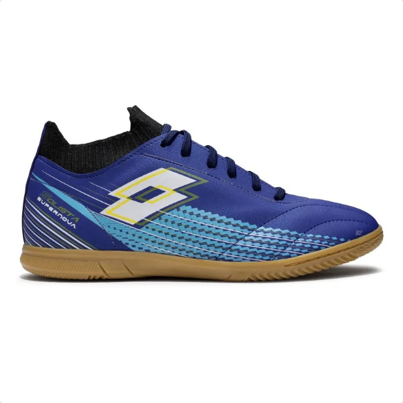 Chuteira Futsal Lotto Solista Supernova Masculina 43 / Marinho / Azul