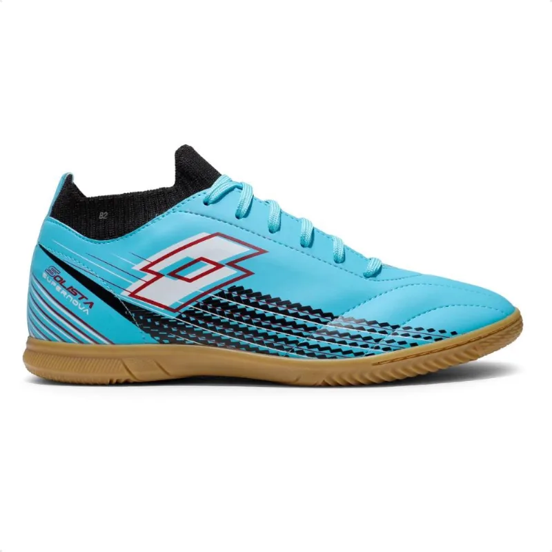 Chuteira Futsal Lotto Solista Supernova Masculina 44. / Azul / Preto