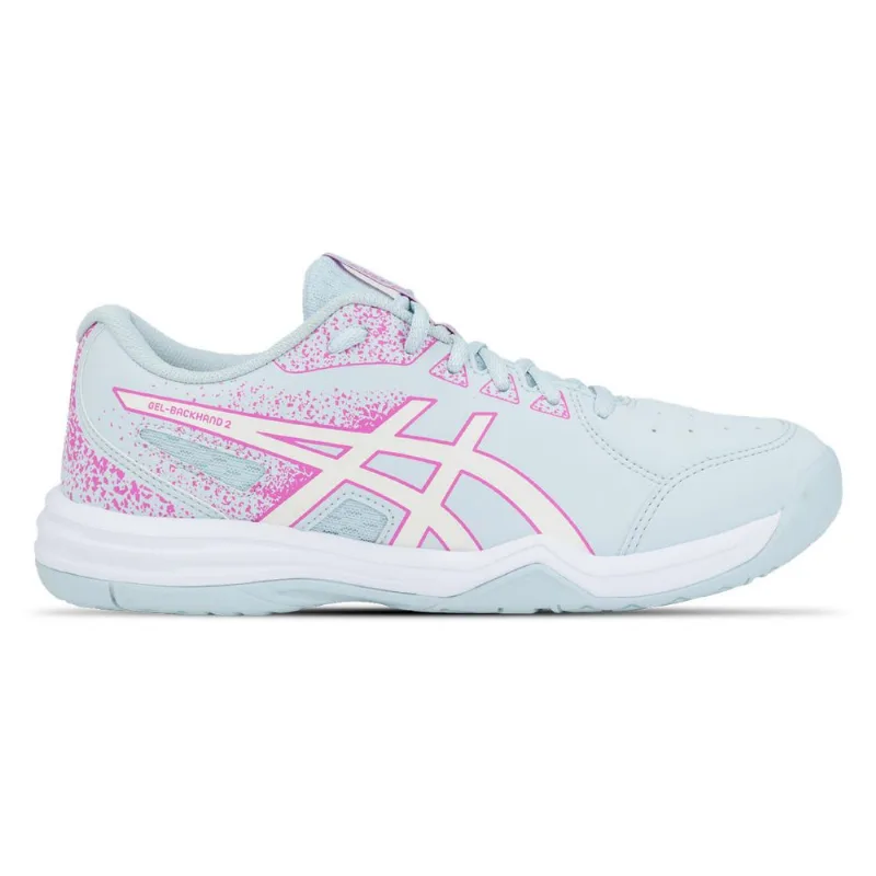 Tênis ASICS Gel-Backhand 2 - Feminino - Azul/Rosa - tam: 35