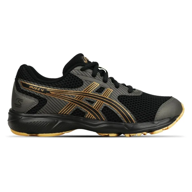 Tênis ASICS Buzz 4 Senna - Infantil - BLACK/PURE GOLD - tam: 37
