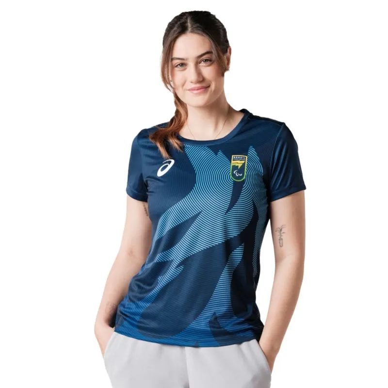 Camiseta ASICS CPB Oficial - Feminino - Azul - tam: 5G