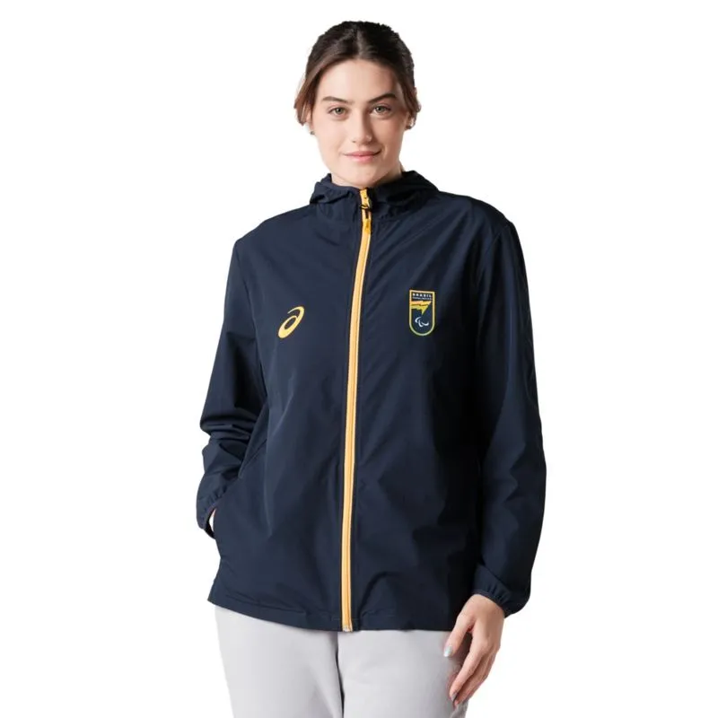 Jaqueta ASICS CPB Oficial Corta Vento - Feminino - Azul - tam: 3G