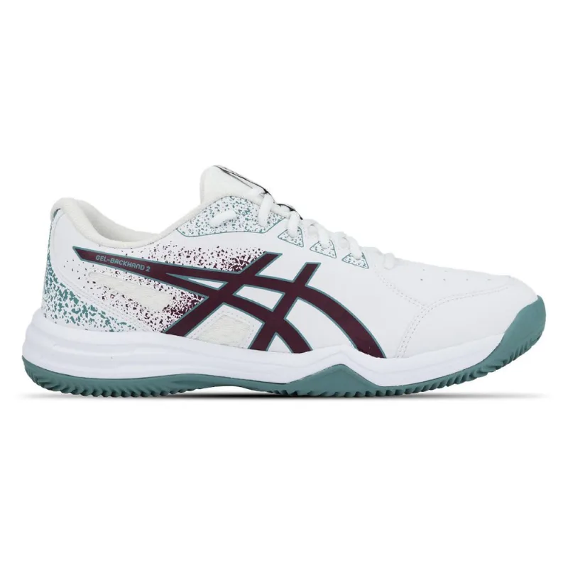 Tênis ASICS Gel-Backhand 2 Saibro - Masculino - Branco/Azul - tam: 39 - ASICS