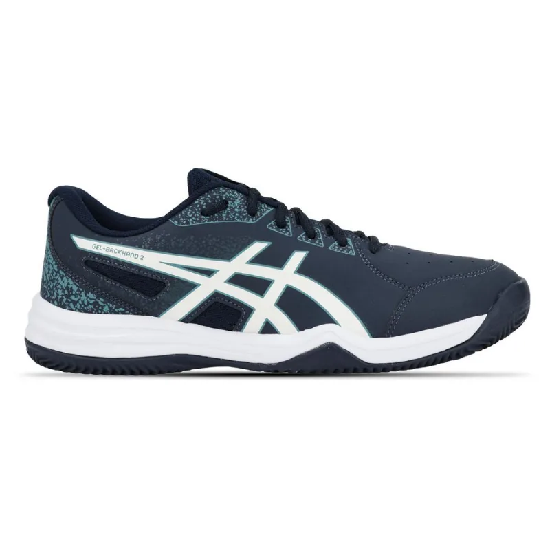 Tênis ASICS Gel-Backhand 2 Saibro - Masculino - Azul/Azul - tam: 39 - ASICS