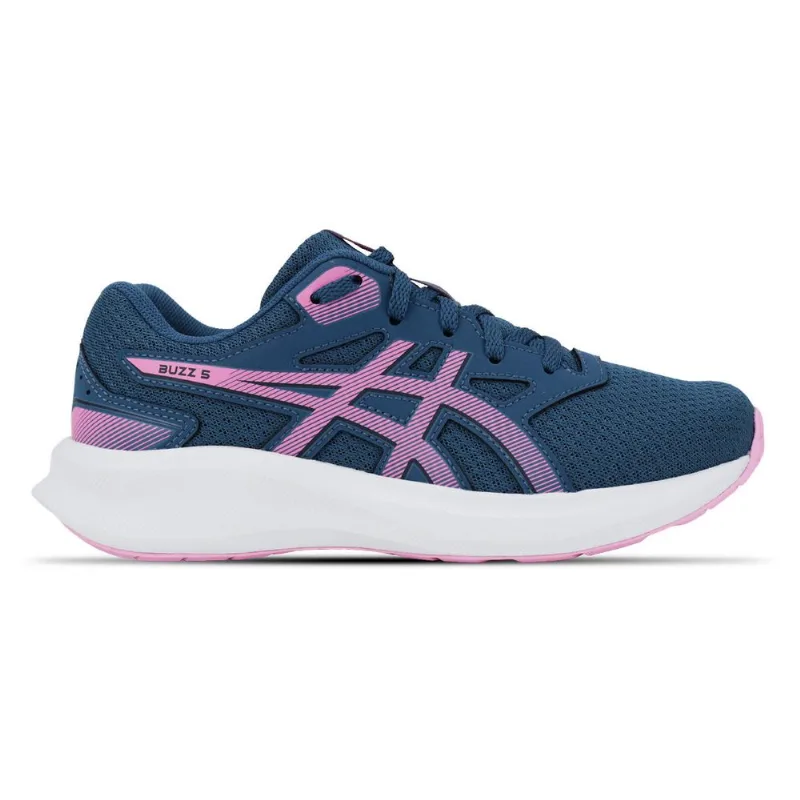 BUZZ 5 GS - Azul/Rosa Tênis ASICS Buzz 5 GS - Azul - tam: 32