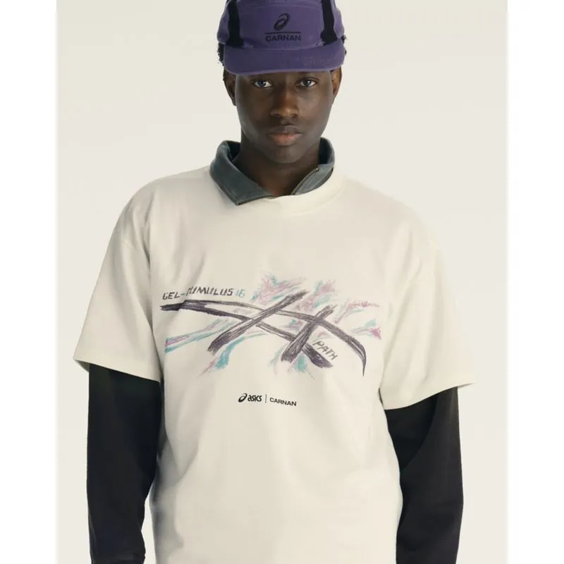 Camiseta ASICS Cumulus 16 Boxy X Carnan - Branco - tam: GG