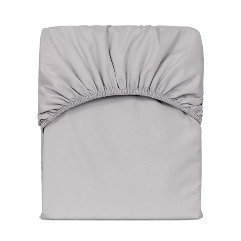 Len�ol Avulso Solteiro Slim com El�stico Micropercal 200 Fios - Cinza - Casa Modelo Enxovais