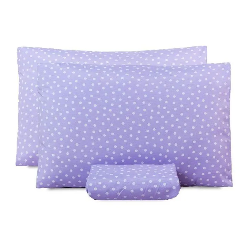 Jogo De Lençol King Classic Estampado 160 Fios 3 Peças Poa Lilas