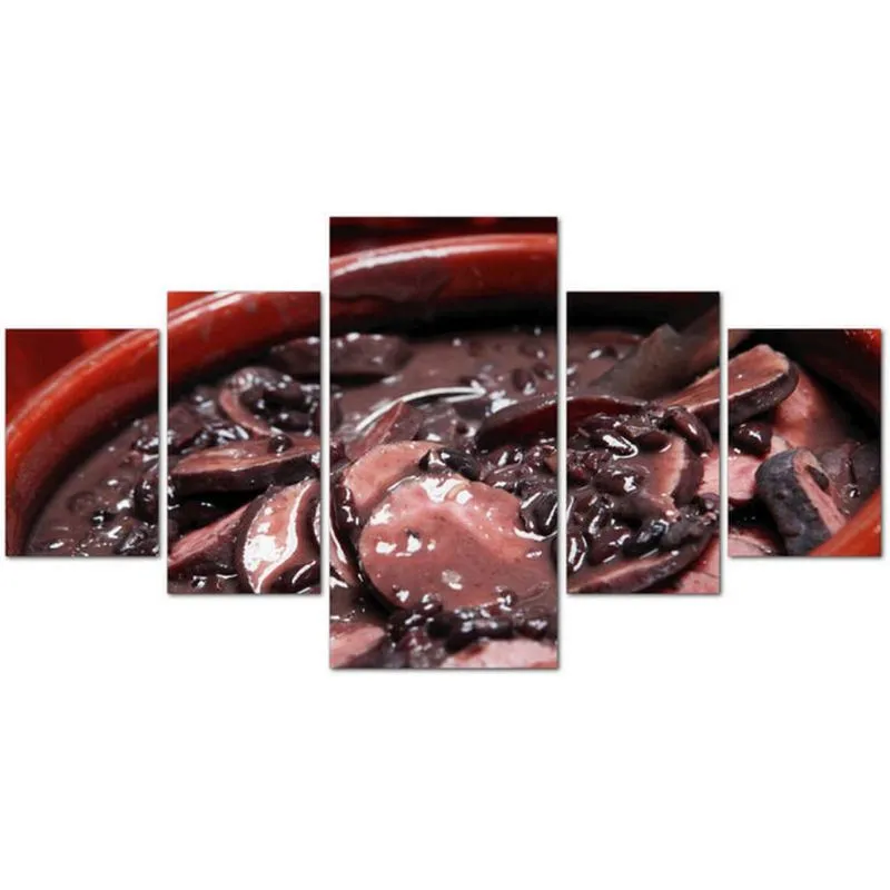 Quadro Decorativo em Mdf Mosaico Feijoada Decoração Bares Restaurantes Facil instalação Sem Furar Não desbota Fixa Forte