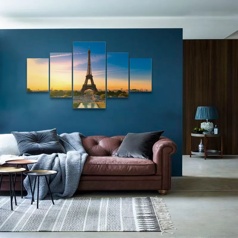 Quadro Decorativo em Mdf Mosaico França Paris Decoração Quarto Sala Escritorio Fácil instalação Sem Furar Fixa Forte HD