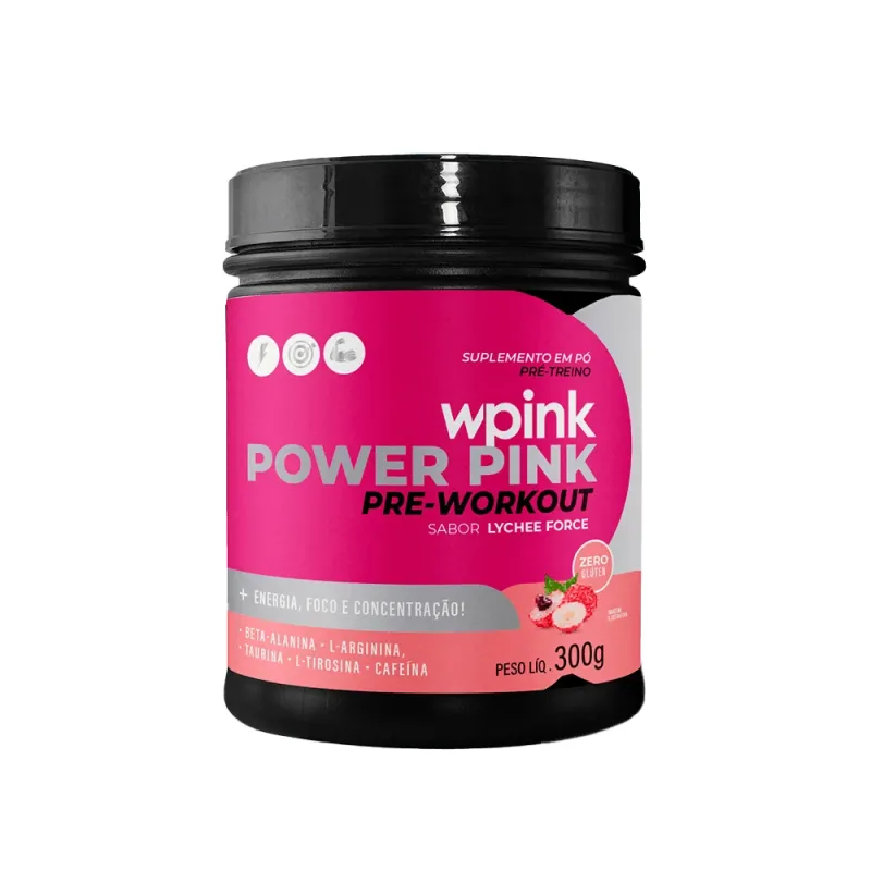 POWER PINK PRE-WORKOUT WPINK - SABOR LYCHEE FORCE - 300G