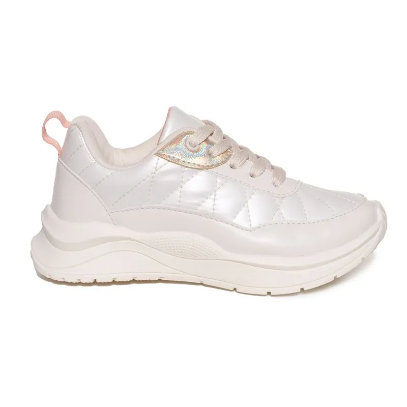 Tênis Casual Funfeet Sweet Juvenil Off White OFF WHITE - 28