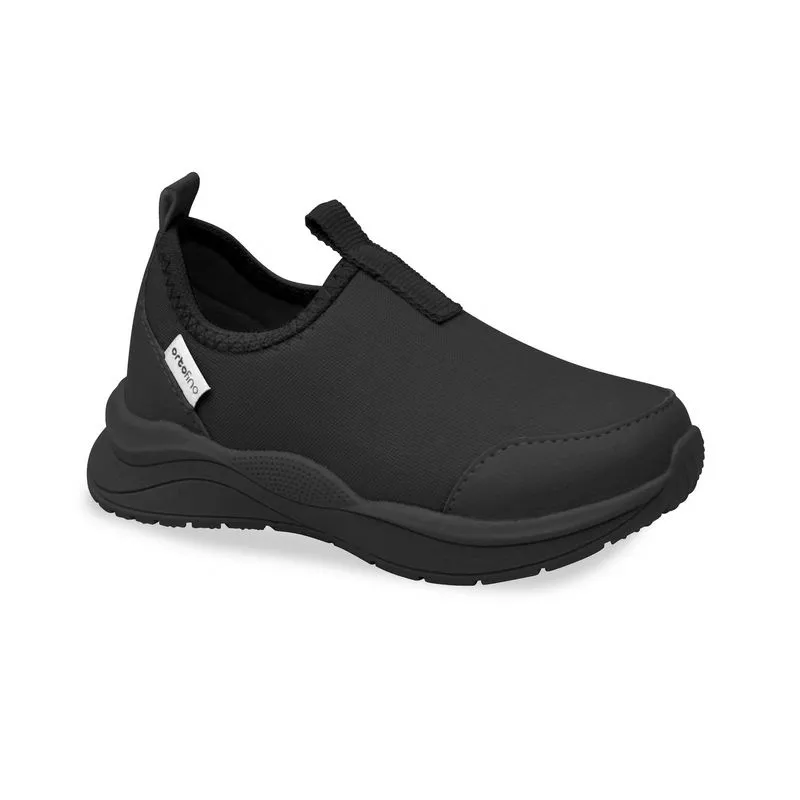 Tênis Infantil Slip On Ortofino Casual Preto 26
