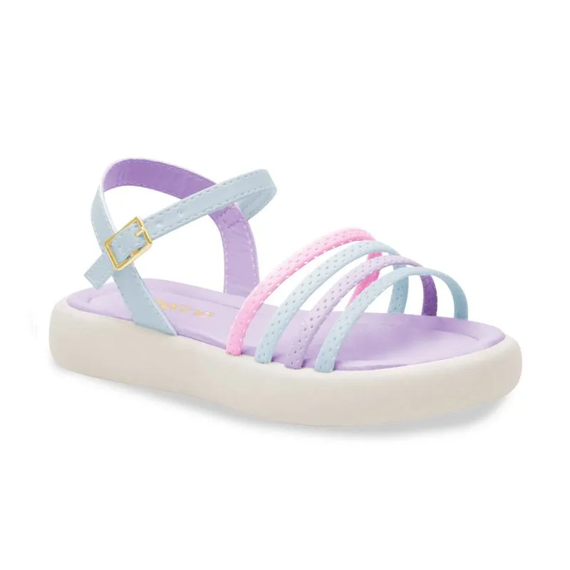 Sandália Ortofino Casual Azul Lilás Infantil 24