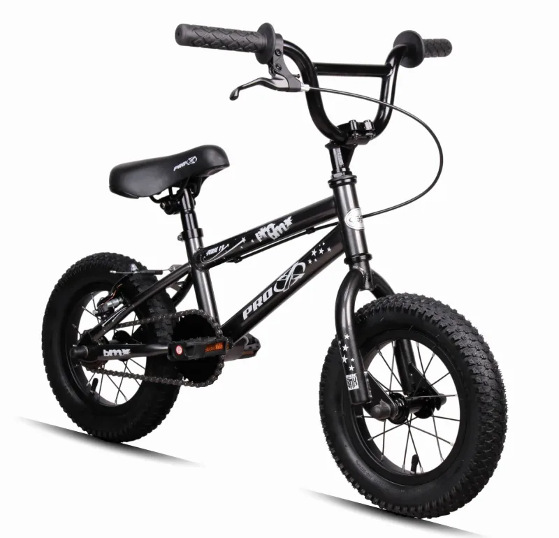 Bicicleta Bmx Aro 12 Pro-x Mod Serie 12 Freestyle Pneu Balão Preto