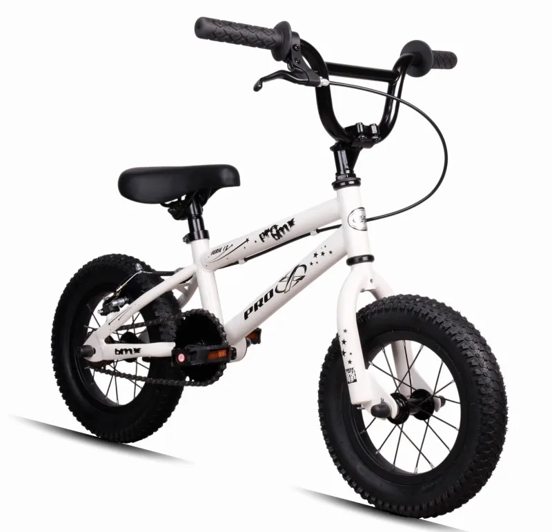Bicicleta Bmx Aro 12 Pro-x Mod Serie 12 Freestyle Pneu Balão Branco