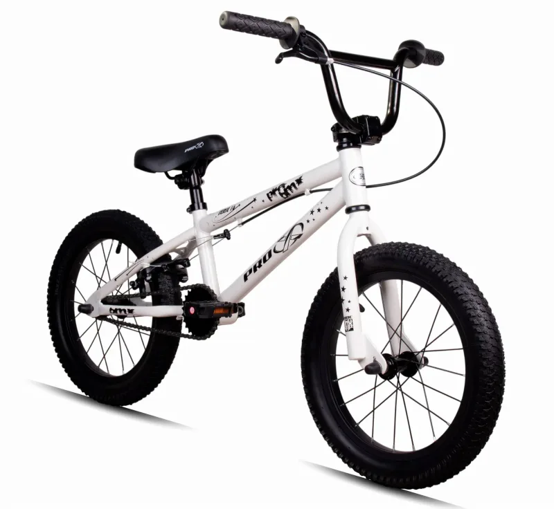 Bicicleta Bmx Aro 16 Pro-x Mod Serie 16 Freestyle Pneu Balão Branco