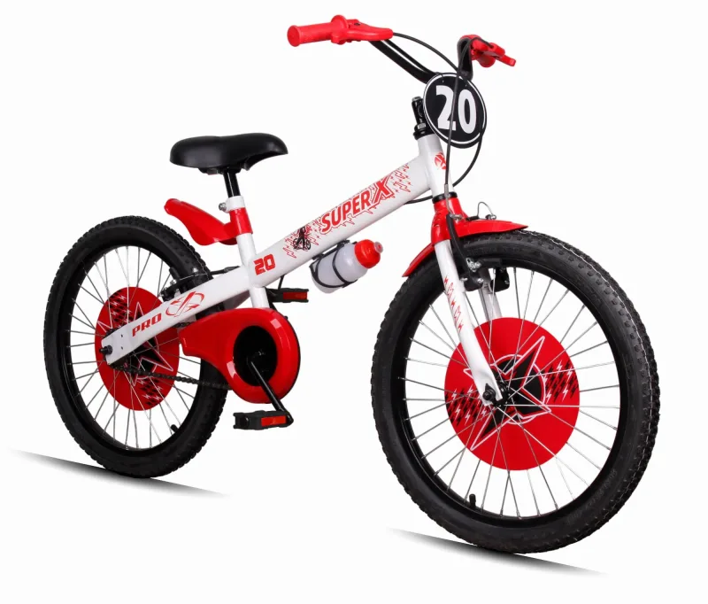 BICICLETA PRO-X SUPER X ARO 20 - BRANCO / VERMELHO