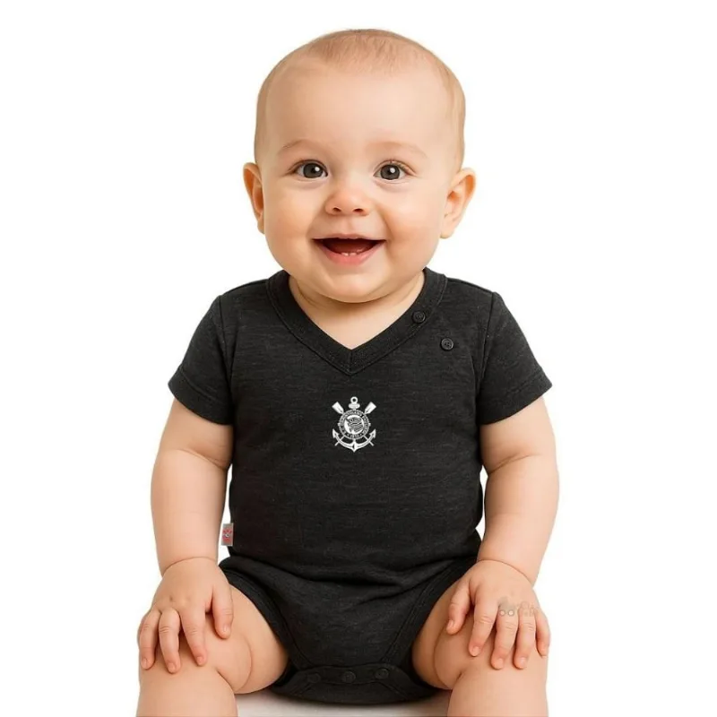 Body Bebê Corinthians Botonê Oficial M