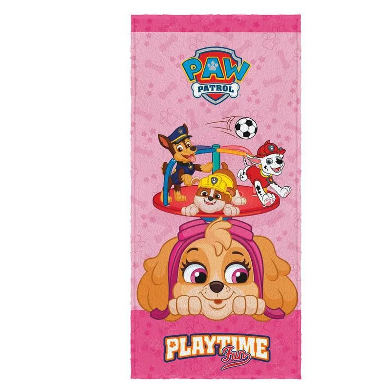 Toalha De Banho Infantil Felpuda Lepper Patrulha Canina Skye