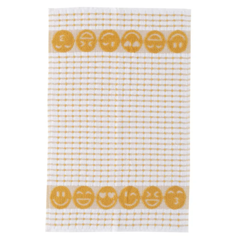 Pano de Copa Avulso Atoalhado Teka Gourmet Cor: Emojis