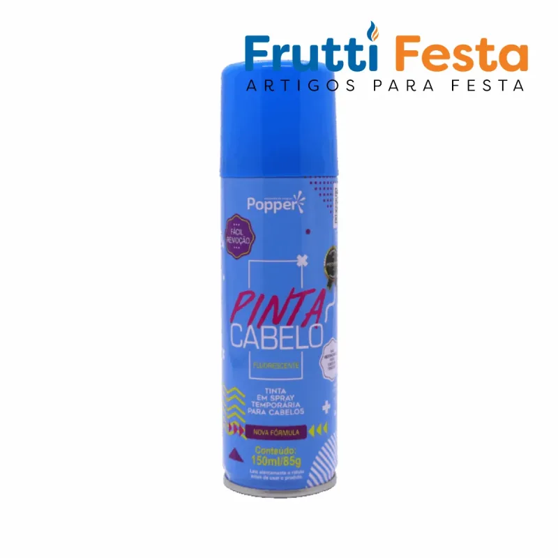PINTA CABELO 150ML/85G AZUL FLUORESCENTE C/ 1 UN