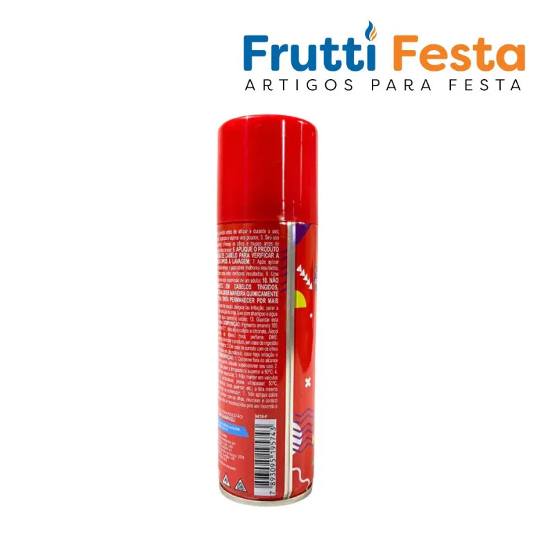 PINTA CABELO 150ML/85G VERMELHO FLUORESCENTE C/ 1 UN
