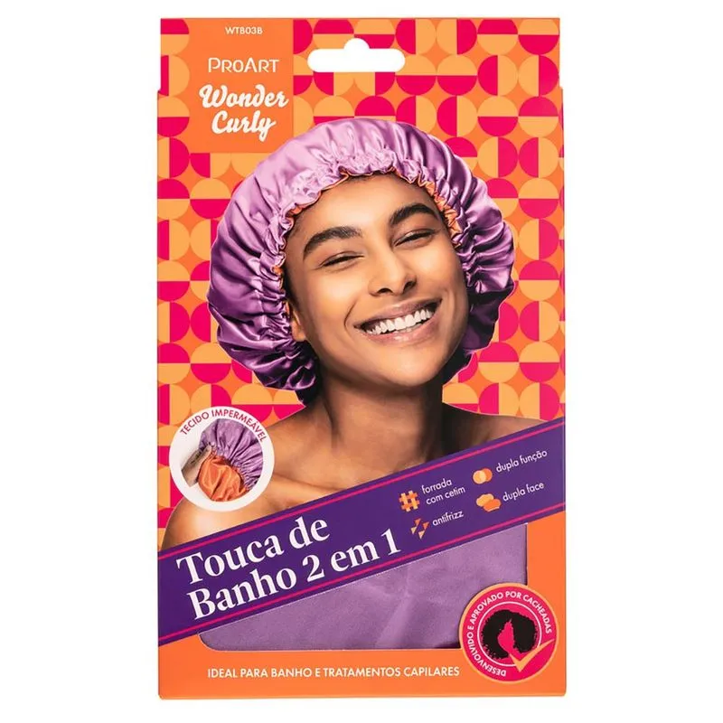 Touca de Banho Proart Prime 2 em 1 Wonder Curly 1 Un