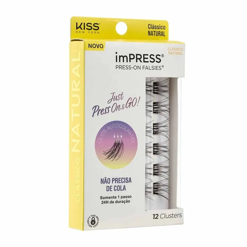 Cílios Postiços ImPRESS Press-on Falsies Mini Refil - Clássico Natural 1Un