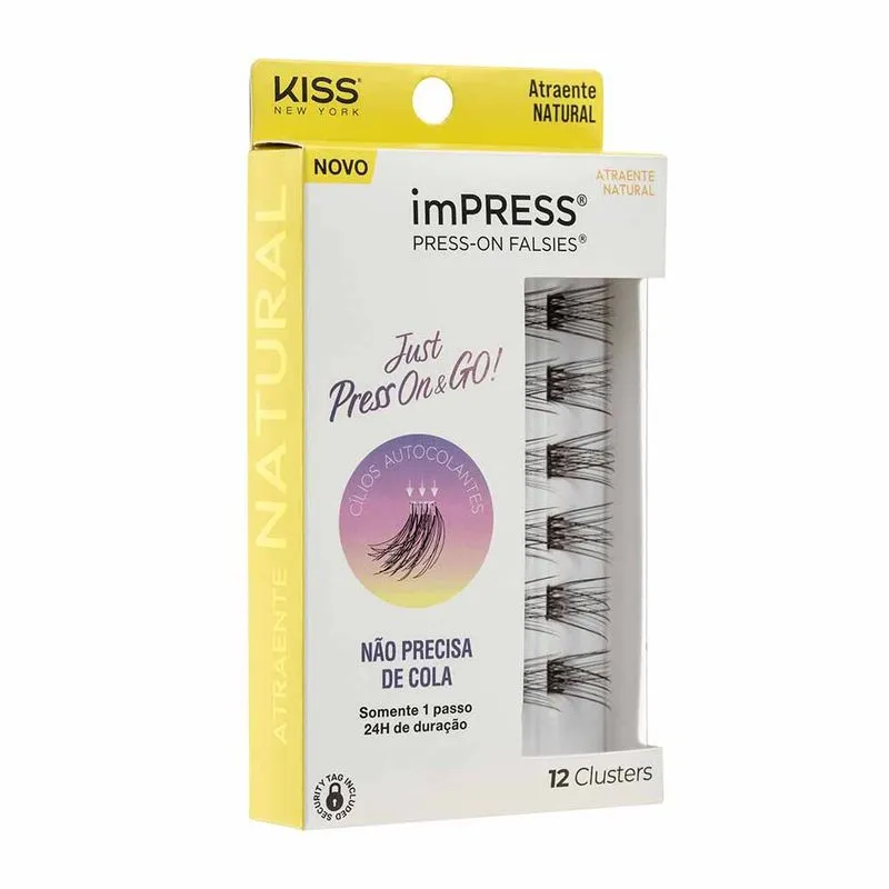 Cílios Postiços ImPRESS Press-on Falsies Mini Refil - Atraente Natural 1Un