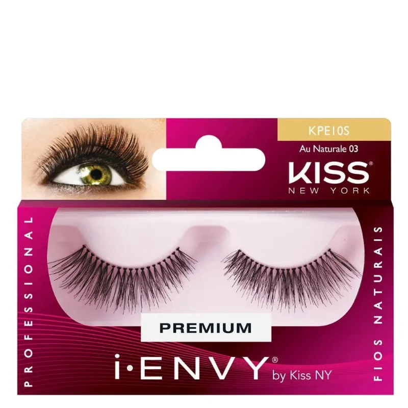 Cílios Postiços Kiss NY Au Naturale 03 CILIOS POST KISS NY AU NATURALE 03