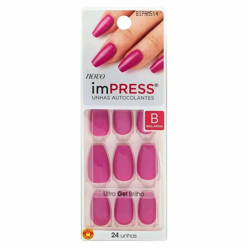 Unhas Autocolantes ImPRESS Ultra Gel Brilho Amethyst