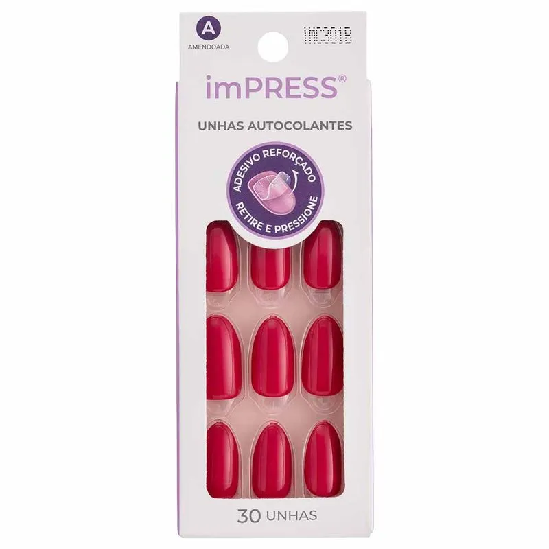 Unhas Autocolantes ImPRESS Unique Colors - Urban Magenta 1Un