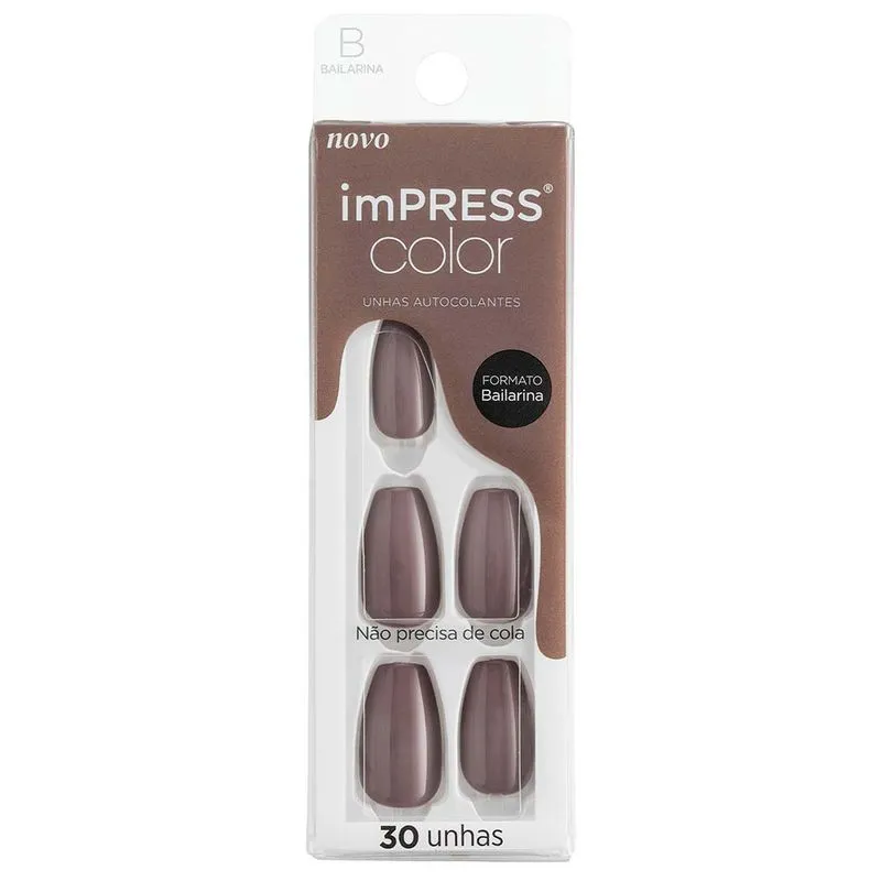 Unhas Postiças Autocolantes imPRESS Color - Bailarina Dusk Till Dawn