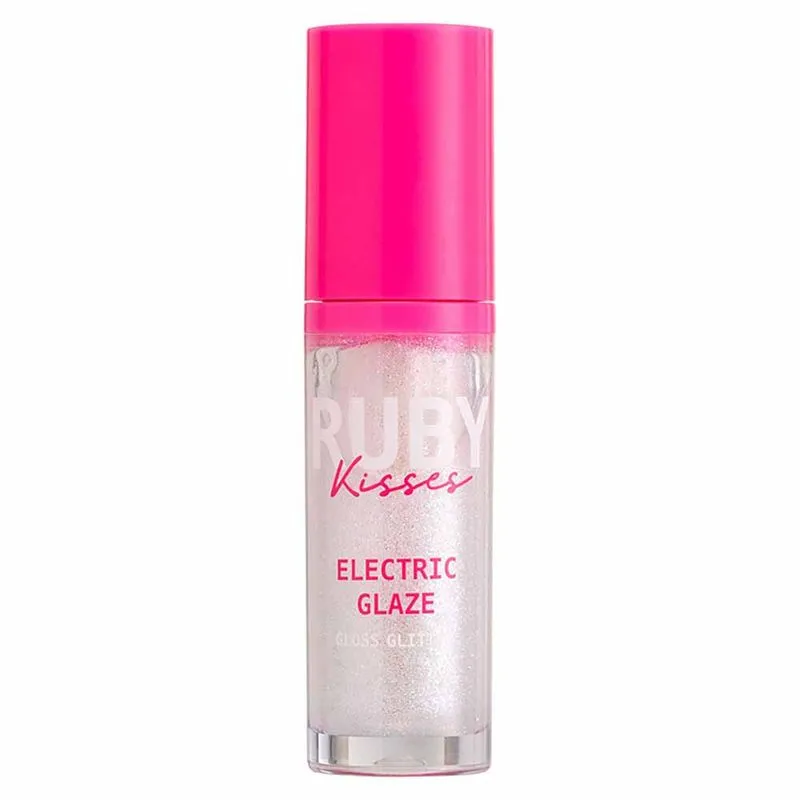 Gloss Glitter Ruby Kisses - Electric Glaze Holo Sky