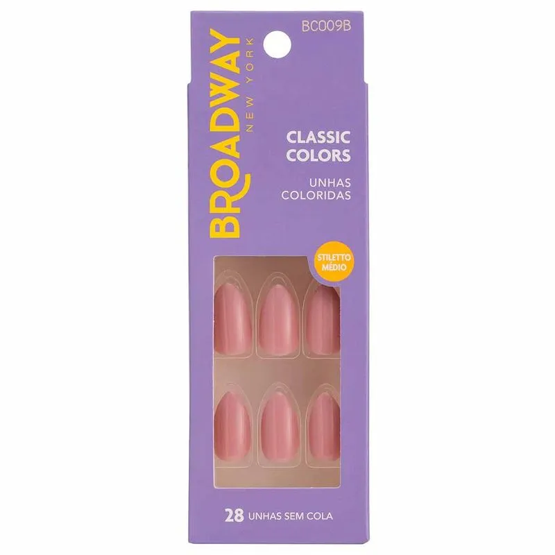 Unhas Coloridas Kiss NY Broadway Forecast - Stiletto Médio 1Un