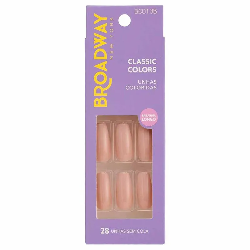 Unhas Coloridas Kiss NY Broadway Moonlight Bailarina Longo 1Un