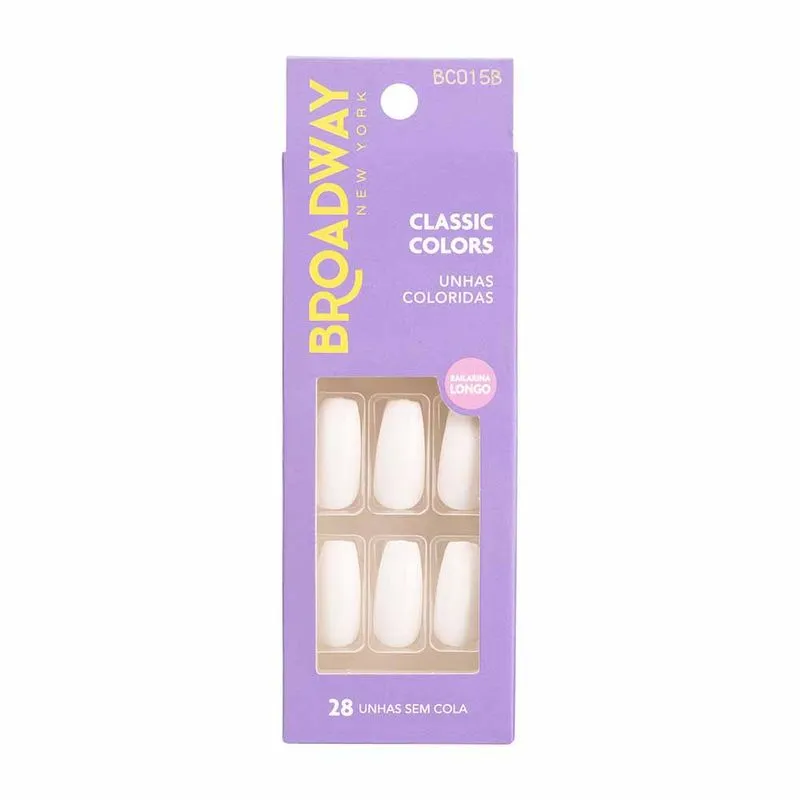 Unhas Coloridas Kiss NY Broadway Denim - Bailarina Longo 1Un