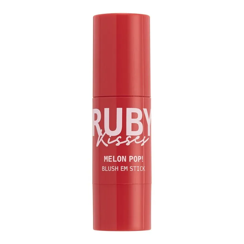 Blush em Stick Melon Pop Ruby Kisses Cor Peach Pop 5g