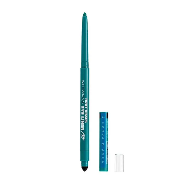 Lápis de Olho Retrátil à Prova d’Água Ruby Kisses Turquoise