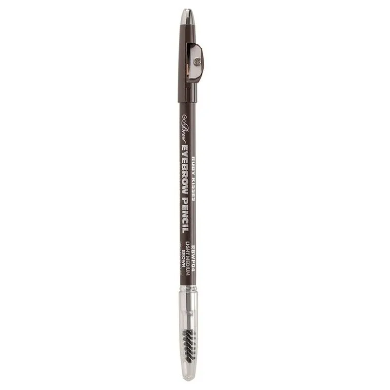 Lápis para Sobrancelhas Ruby Kisses GoBrow Light Medium Brown