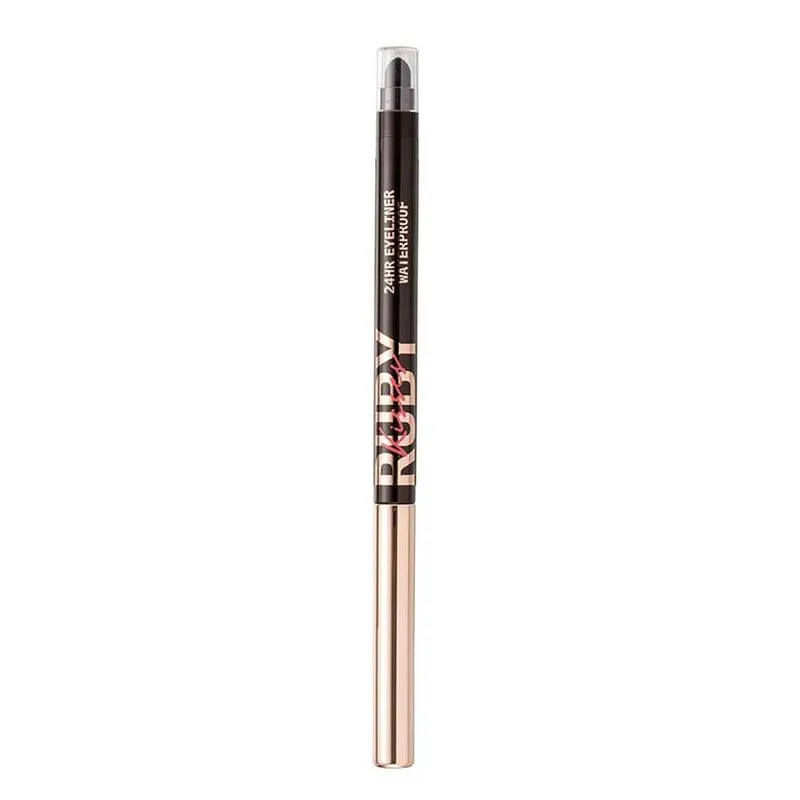 Lápis de Olhos Retrátil em Gel à Prova D'água Ruby Kisses Marrom