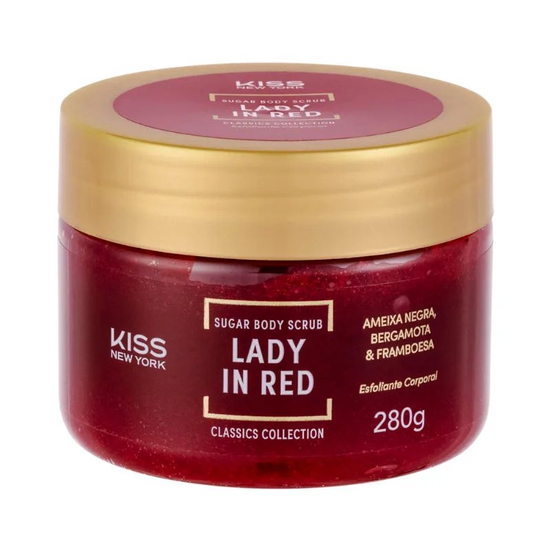 Esfoliante Corporal de Açúcar - Kiss New York Lady in Red