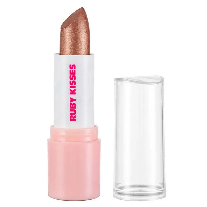 Batom Cremoso Ruby Kisses Clássico Menina de Ouro