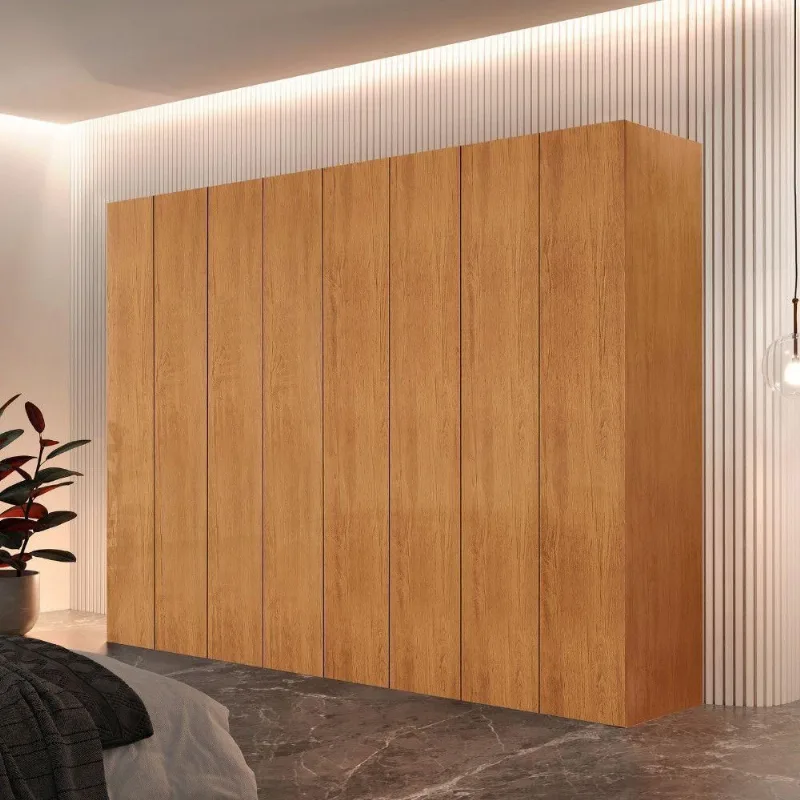 Guarda Roupa Casal Atacama Mdf 8 Pts 8 Gav E 8 Prateleiras Naturalle - Moderna