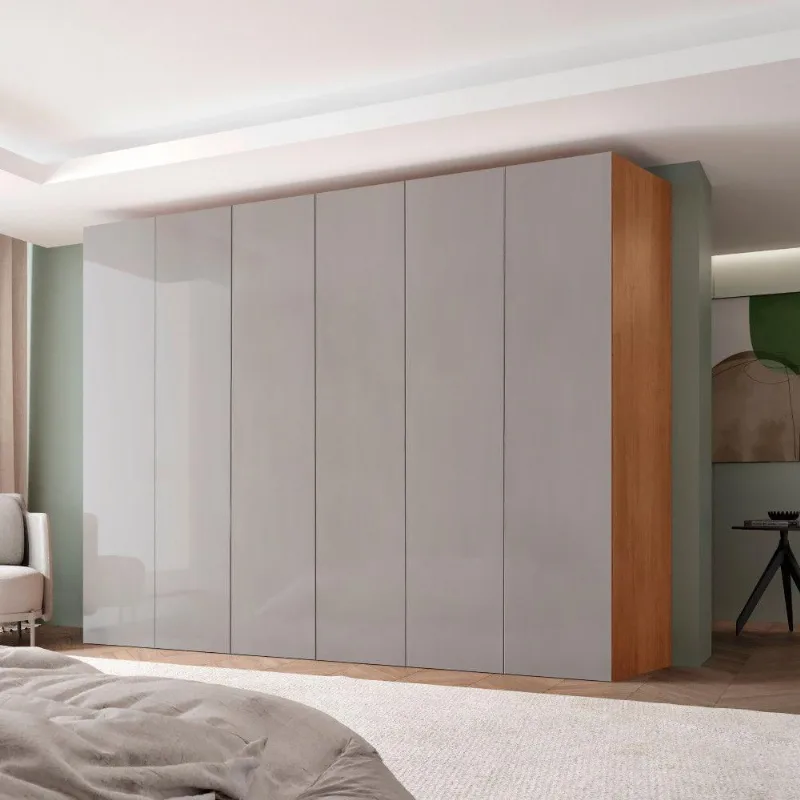 Guarda Roupa Casal Venus Mdf 6 Portas E 6 Gavetas Moderna Naturalle/off White - Moderna