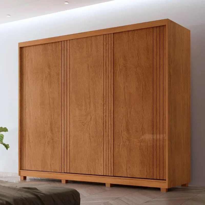 Guarda Roupa Casal Connor 3 Portas 4 Gavetas 6 Prateleiras Naturalle - Moderna